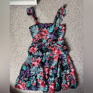 Lost + Wander Black Floral matching top and skirt